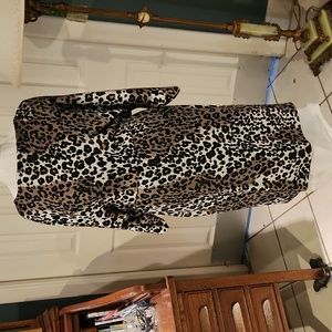 St John animal print dress